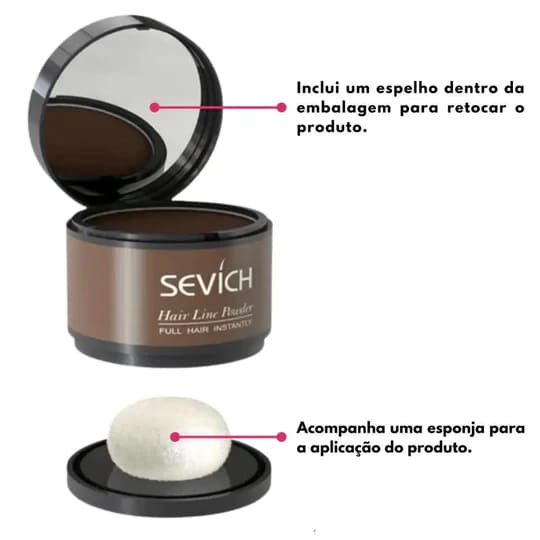 Tinta de Cabelo em Pó Cobre Todos os Fios Brancos - Sevích® (Compre 1, Leve 2)