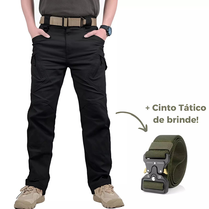 Calça Military Tactical® Ultra Resistente e Impermeável + Cinto de BRINDE