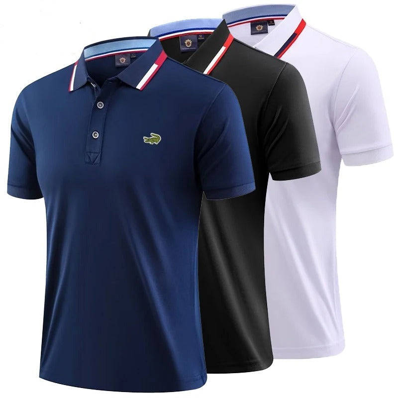 (Super Queima de Estoque🔥) KIT 3 Camisas Gola Polo